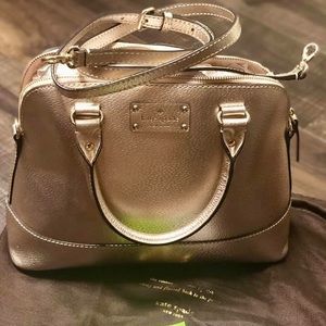 Kate Spade ♠️ rose gold Wellesley structured bag